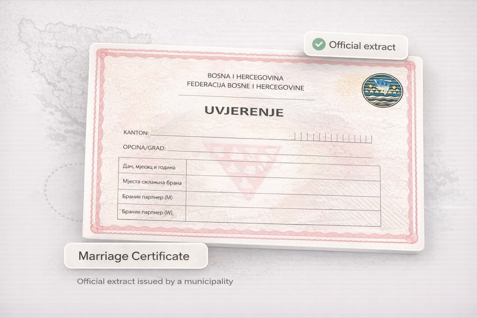 Marriage Certificate Example